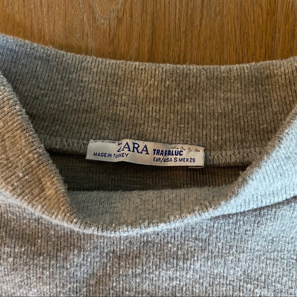 Autumn Mock Neck Zara Short Sleeve - Light Grey - Picture 5 of 6